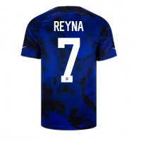 Maglie da calcio stati Uniti Giovanni Reyna #7 Seconda Maglia Mondiali 2022 Manica Corta